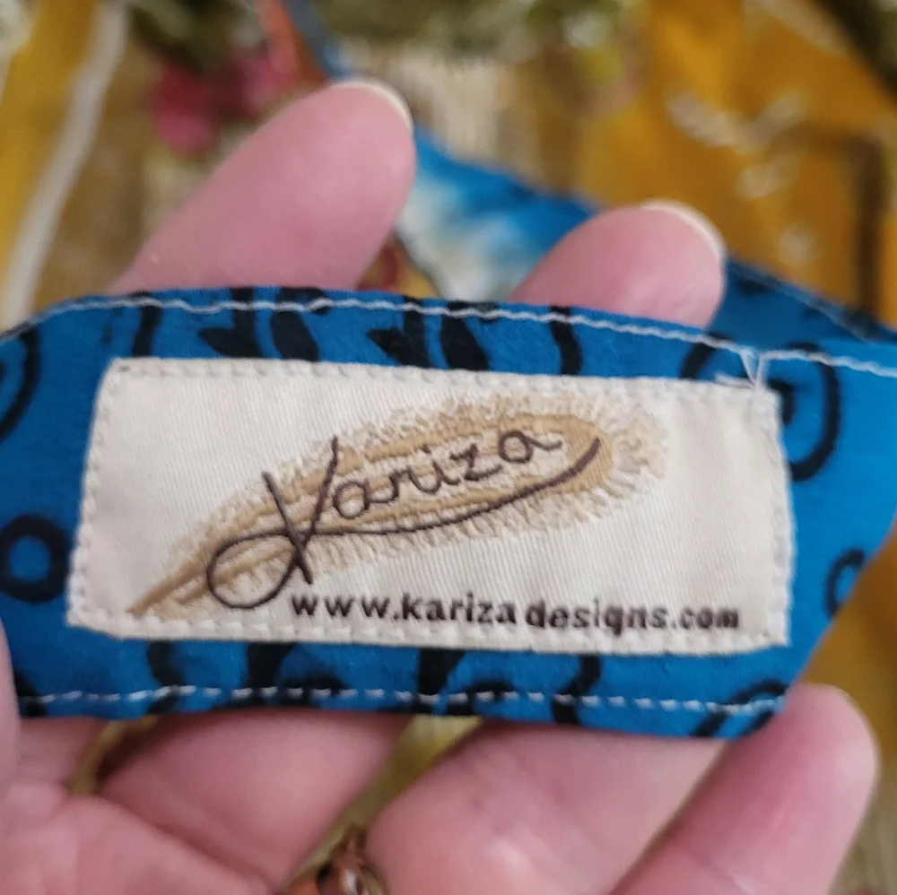 Kariza Yellow and Green A-Line Midi Skirt Or Beach Cover - Picture 12 of 16